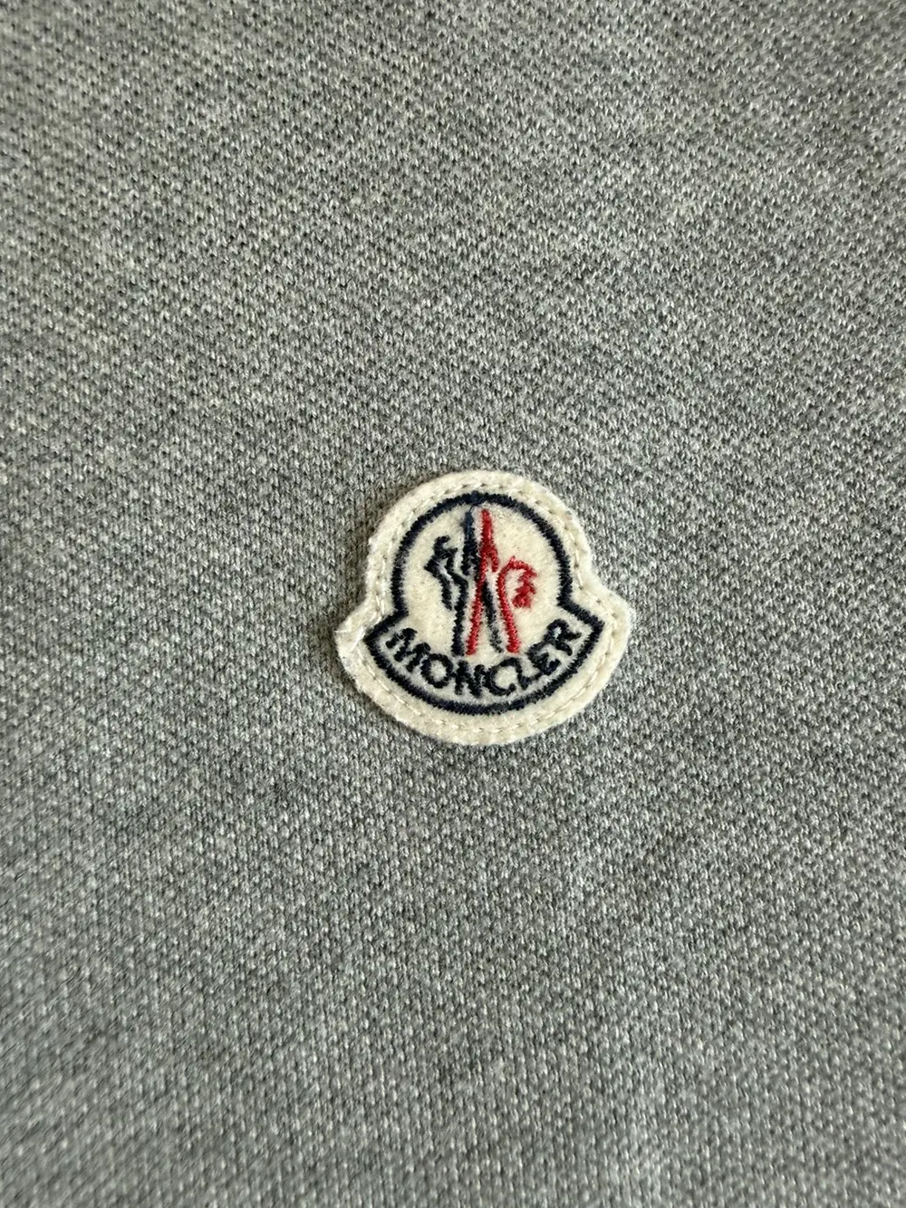 Moncler - Embroidered Logo Grey Polo 20x25 - Image 2