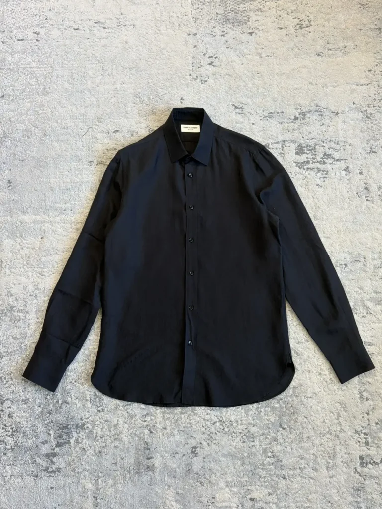 Saint Laurent - AW15 Leopard Print Silk Dress Shirt 21x31