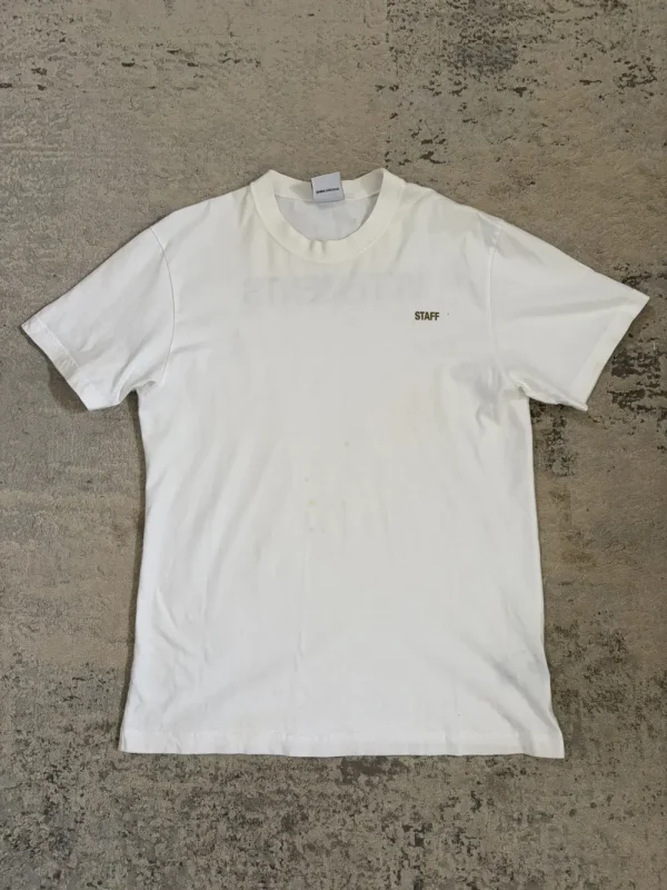 Vetements - AW17 Staff Back Logo T Shirt White 20x28