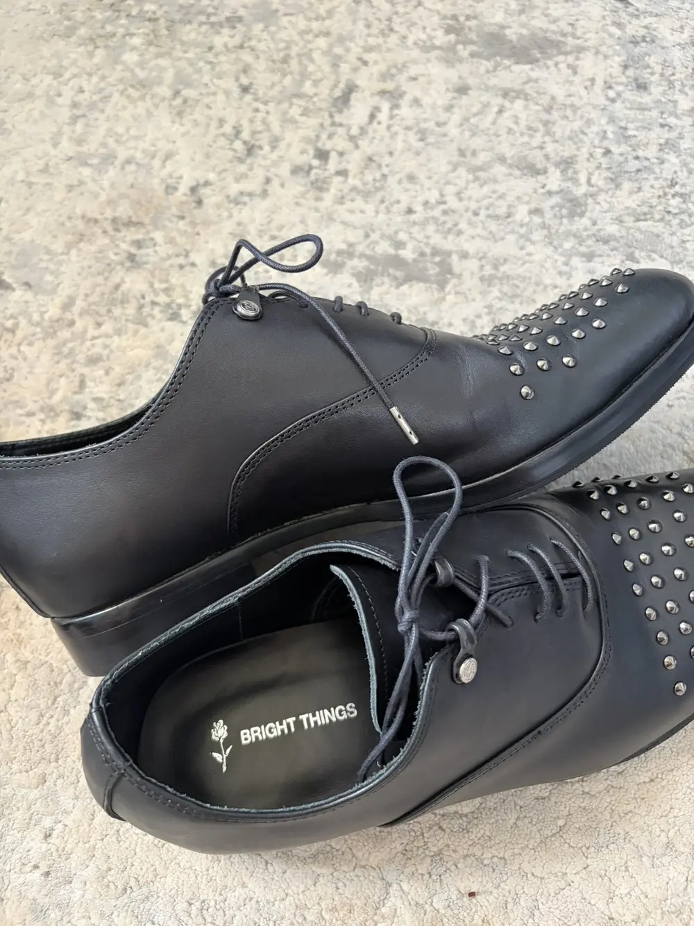 Bright Things - Studded Toe Leather Derby 26/8US MENS - Image 4