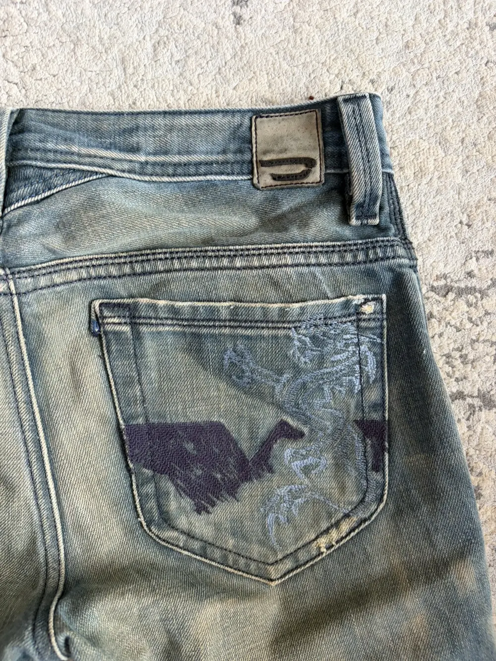 Diesel - SS07 Mudwash Thanaz Straight Tapered Jeans 29x32 - Image 7