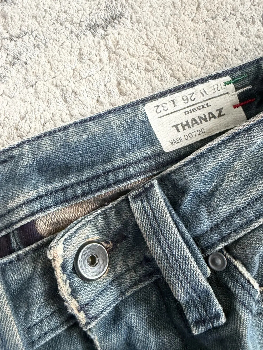 Diesel - SS07 Mudwash Thanaz Straight Tapered Jeans 29x32 - Image 3