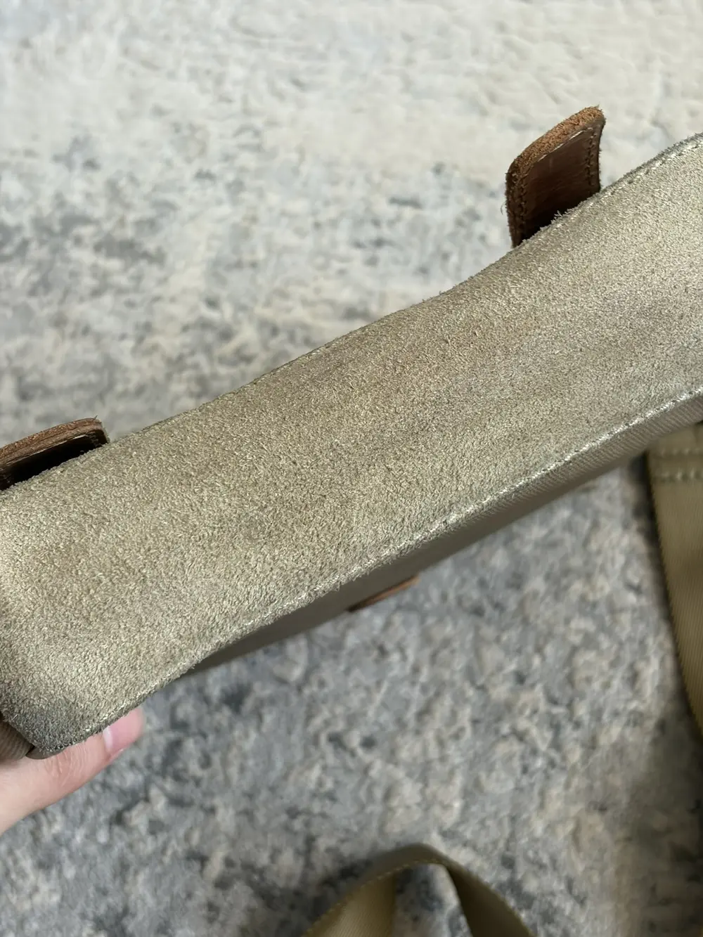 Diesel - Suede Canvas Satchel Shoulder Bag - Image 9
