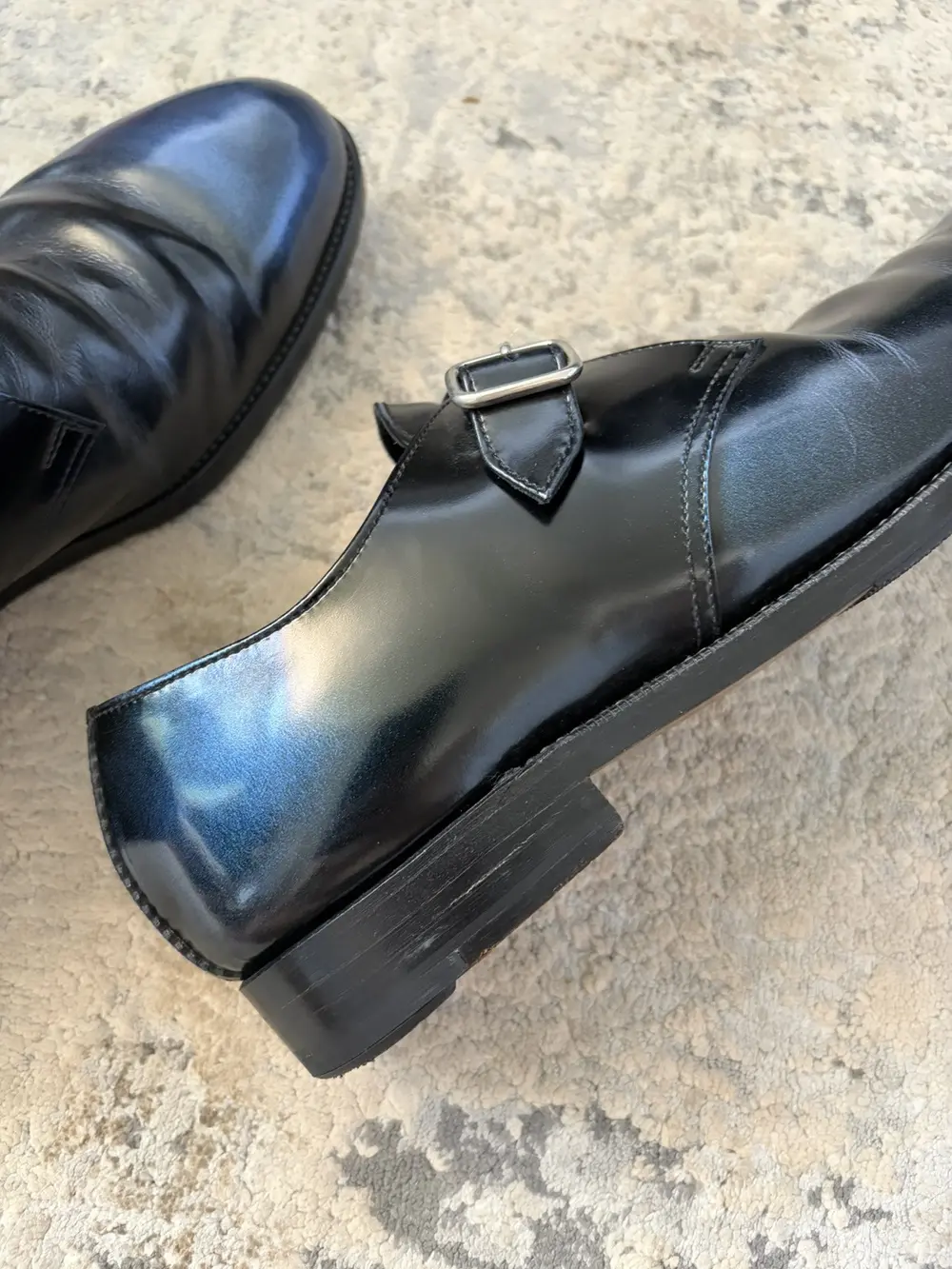 Diet Butcher Slim Skin - Blue Gradient Leather Derby 42/9US MENS - Image 7