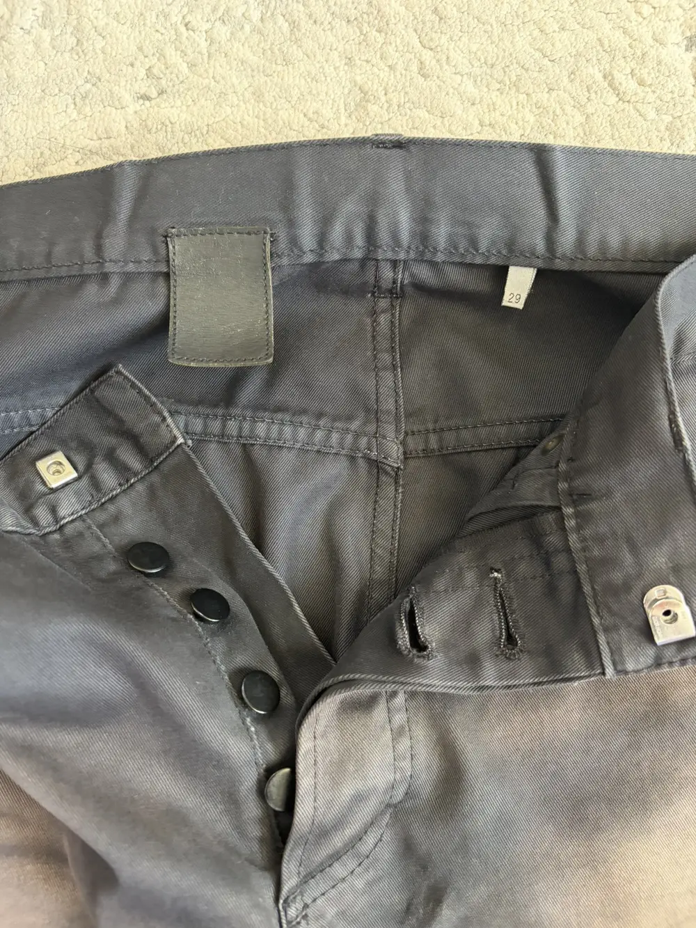 Dior Homme - KVA Whiskered Dust Black Denim Jeans 31x31.5 - Image 4
