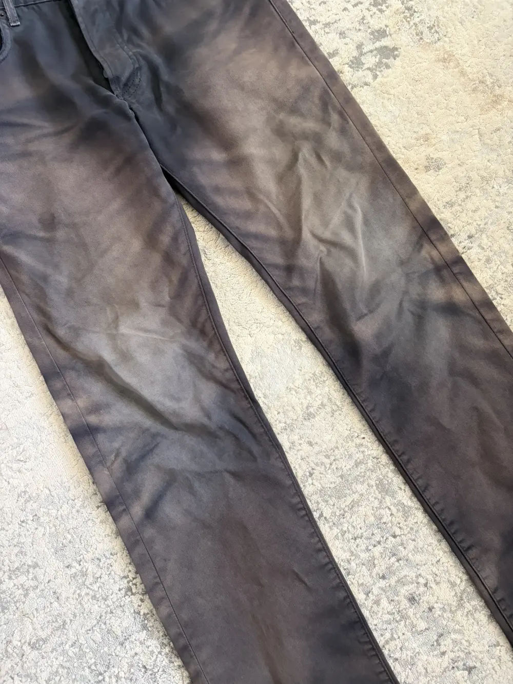 Dior Homme - KVA Whiskered Dust Black Denim Jeans 31x31.5 - Image 2
