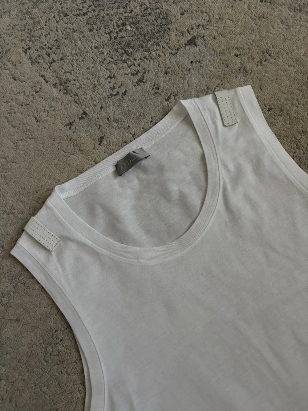 Dior Homme - SS04 Bee Leather Lapel Tank Top 17x26 - Image 5