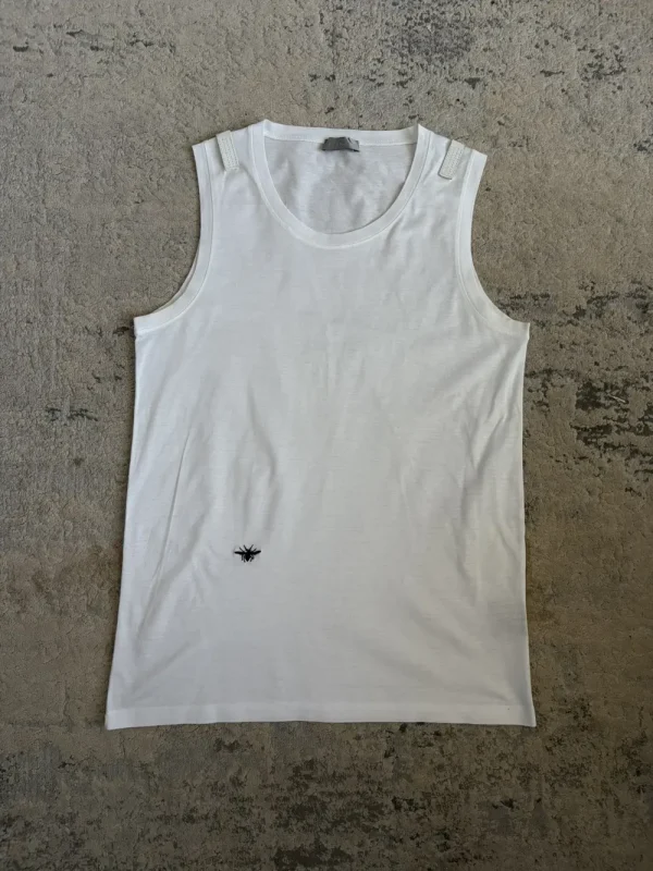 Dior Homme - SS04 Bee Leather Lapel Tank Top 17x26