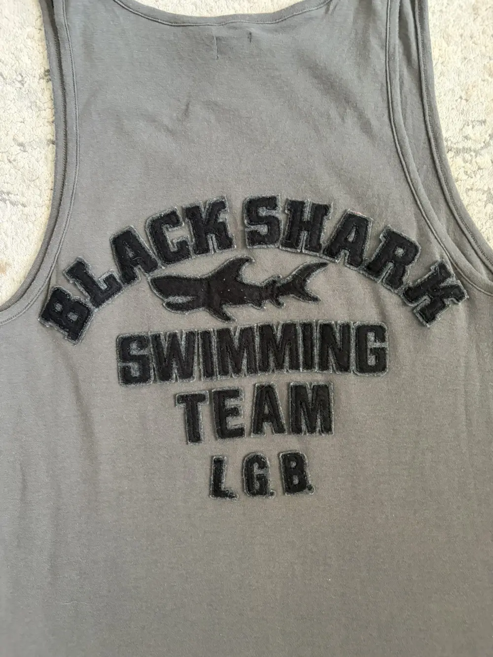 LGB - Black Shark Swimming Team Tank Top 17x31 - Image 2