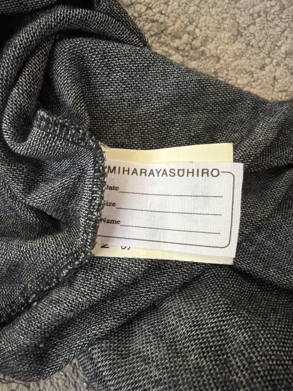 Mihara Yasuhiro - Asymmetric Collar T Shirt 17x24.5 - Image 7
