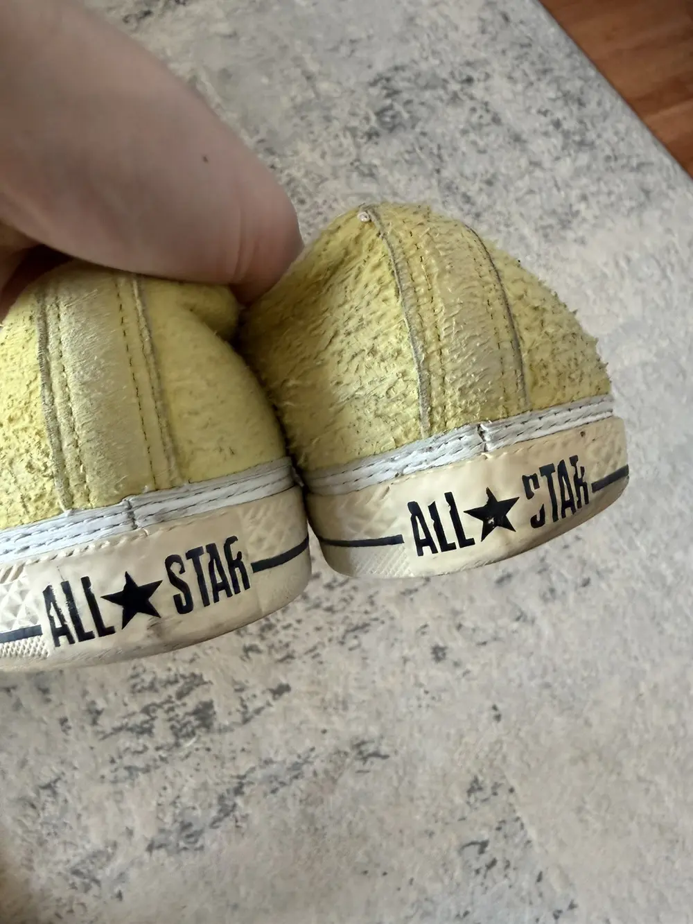 Number (N)ine AW09 Yellow Suede Spiral Converse 12US Mens - Image 8