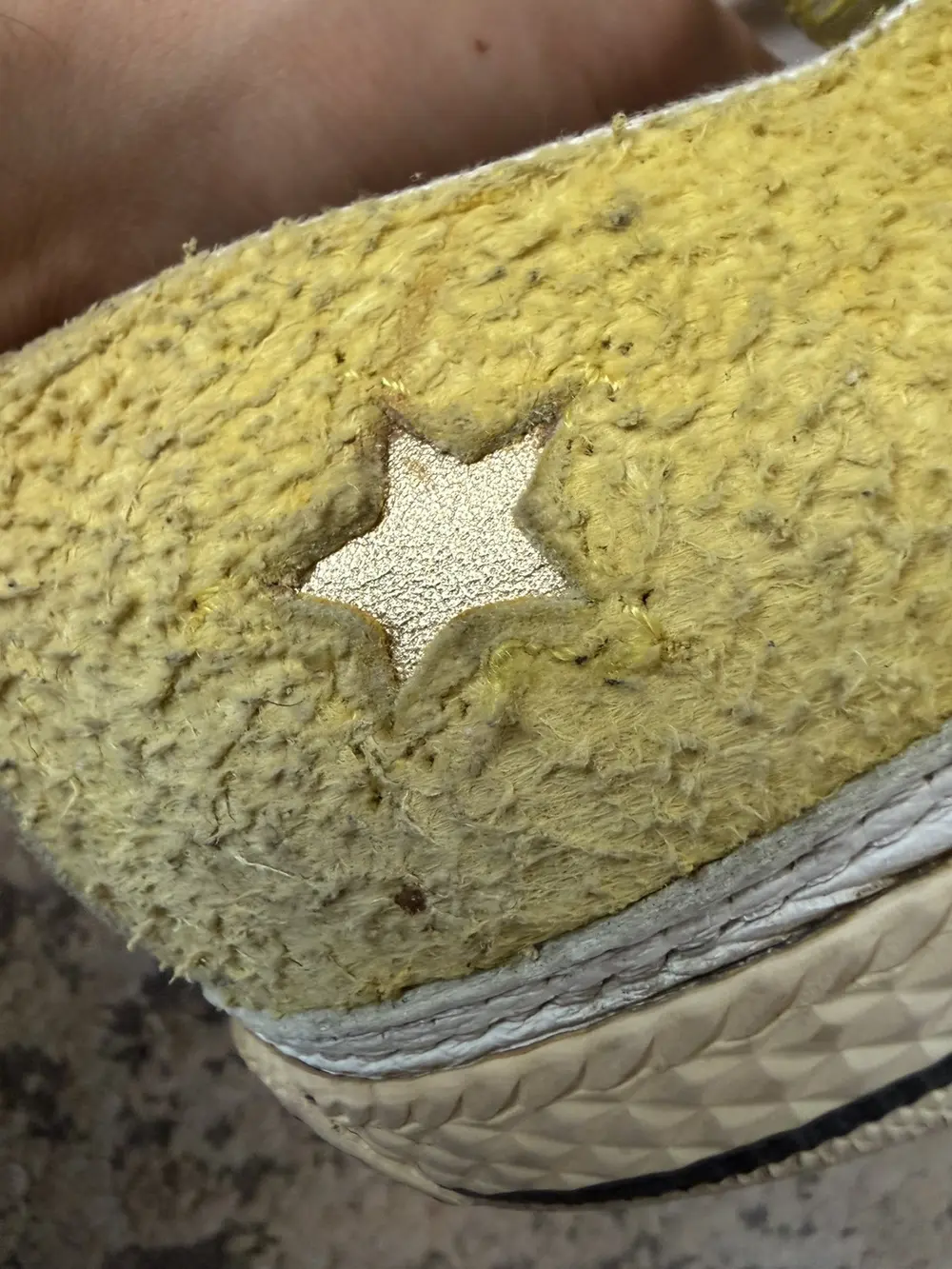 Number (N)ine AW09 Yellow Suede Spiral Converse 12US Mens - Image 7