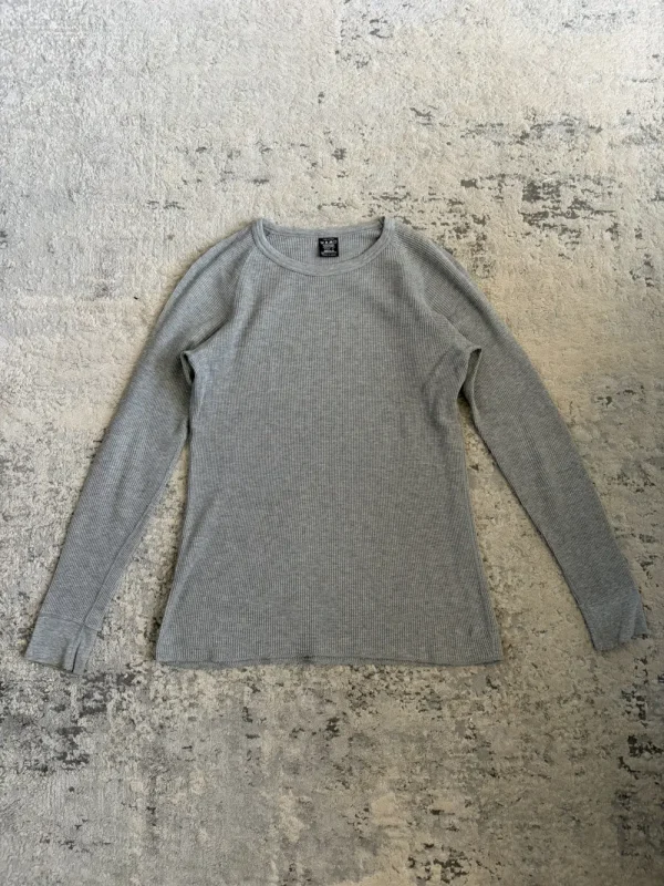 Number (N)ine - Grey Waffle Thermal Long Sleeve (2) 18x26