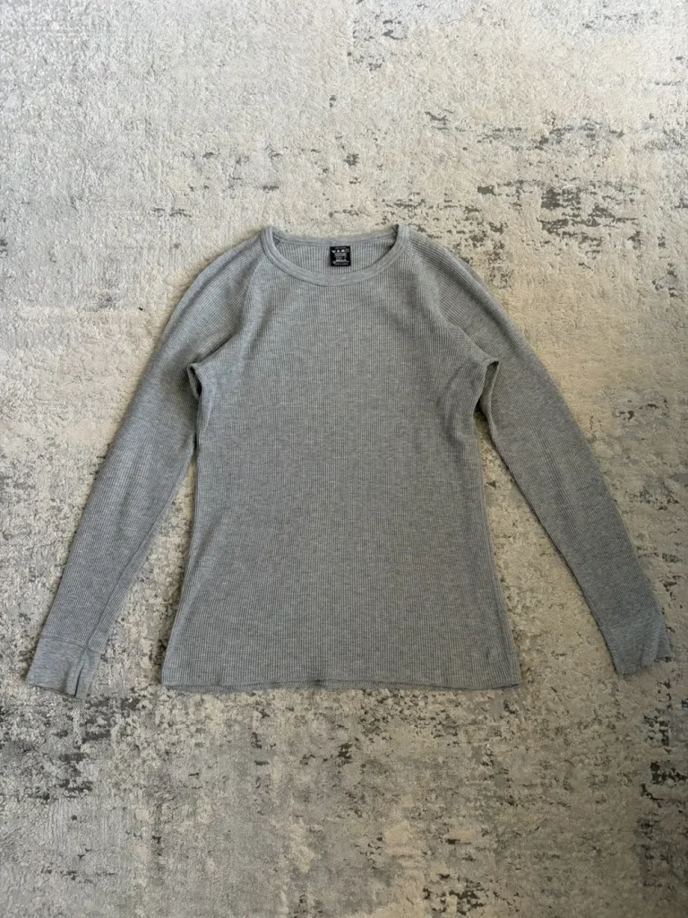 Number (N)ine - Grey Waffle Thermal Long Sleeve (2) 18x26