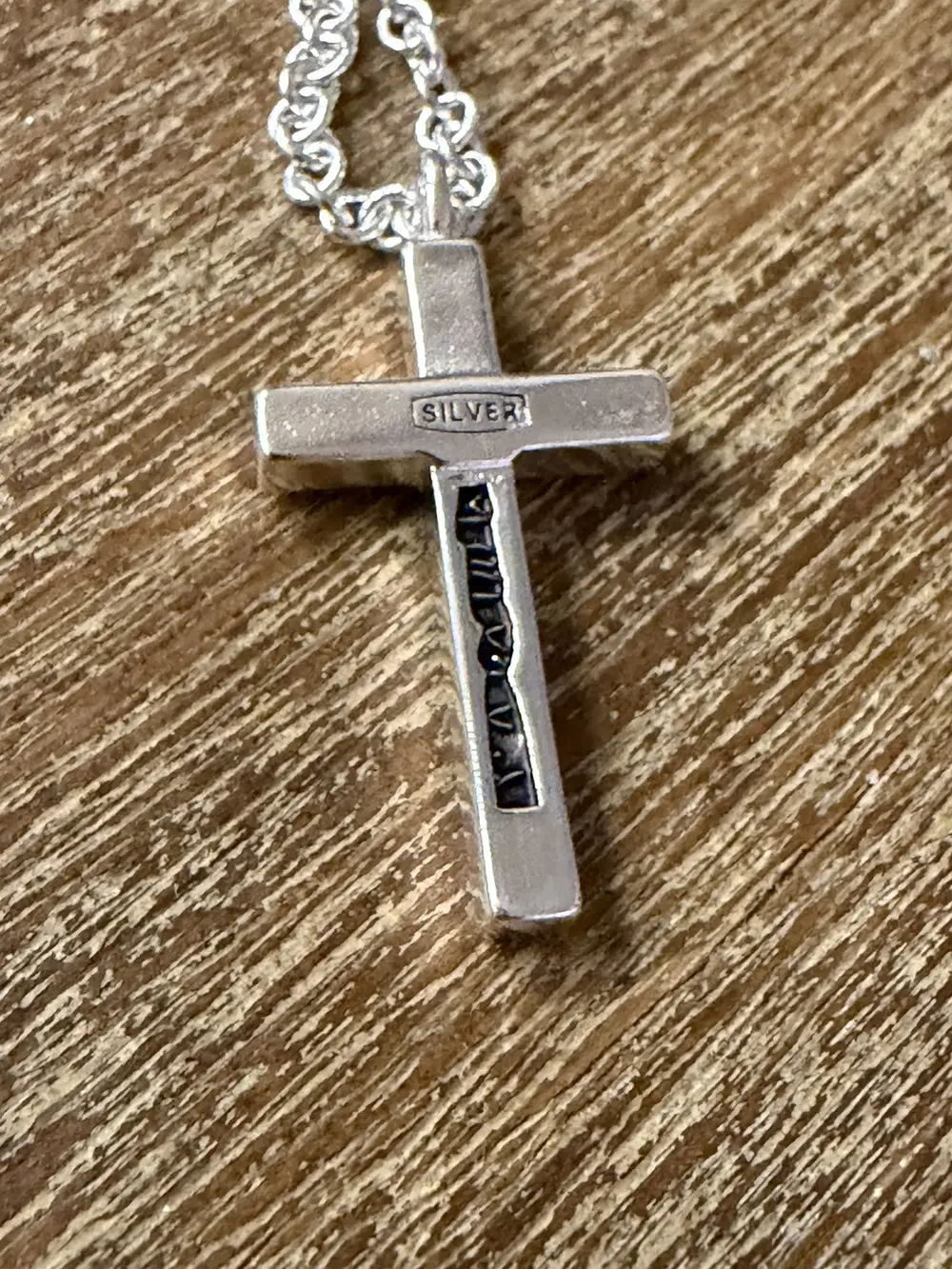 Number (N)ine - SS01 "Time Migration" Silver Cross Necklace - Image 4