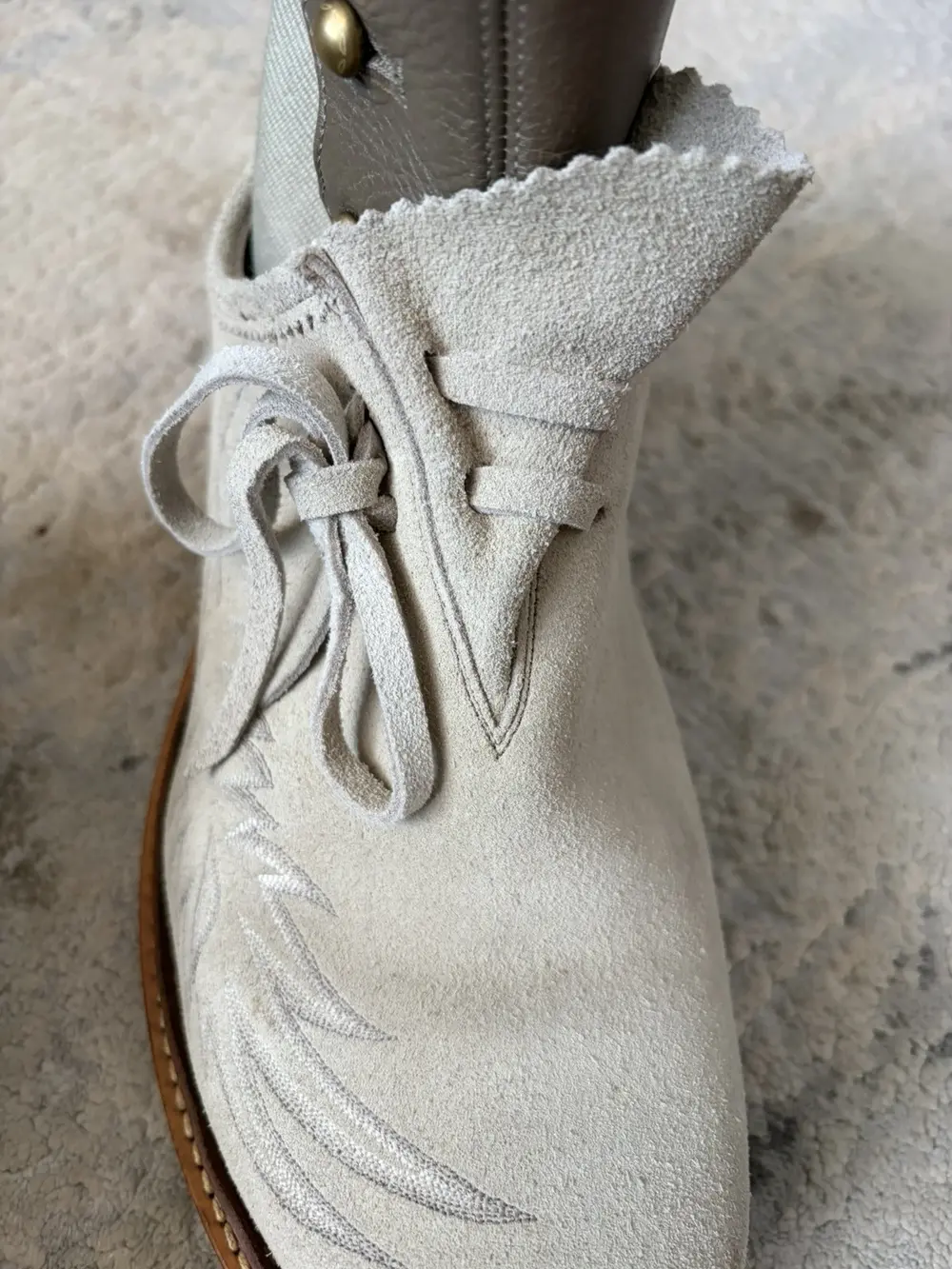 Number (N)ine - SS09 Western Suede Derby Boots 10 US MENS - Image 7