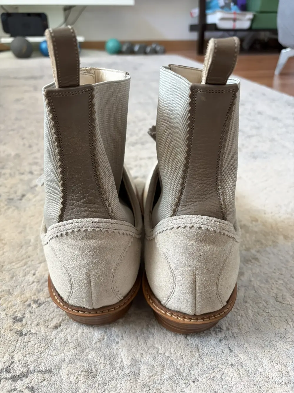 Number (N)ine - SS09 Western Suede Derby Boots 10 US MENS - Image 3
