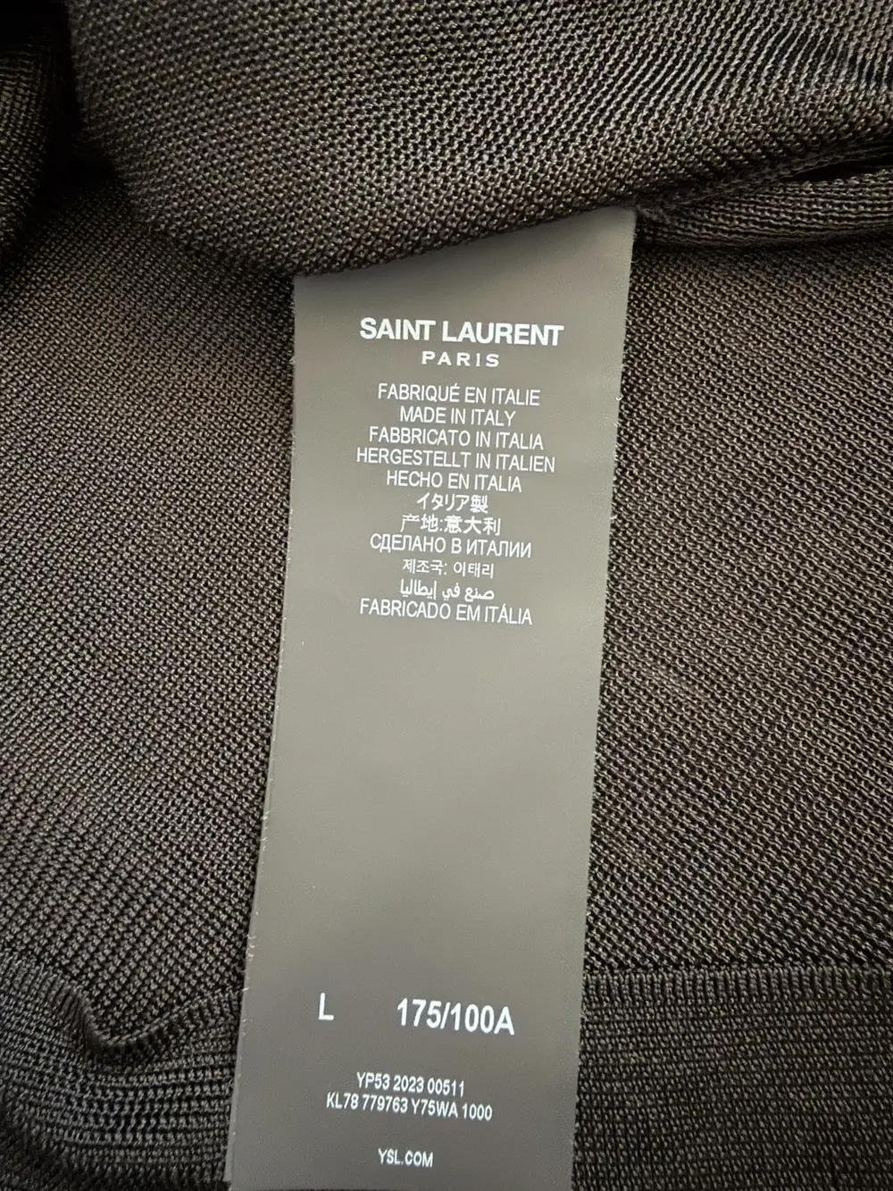 Saint Laurent - AW23 Gauze Knit Long Sleeve 20x25 - Image 5