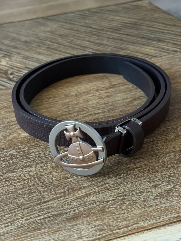 Vivienne Westwood - Orb Buckle Brown Leather Belt 29-35"