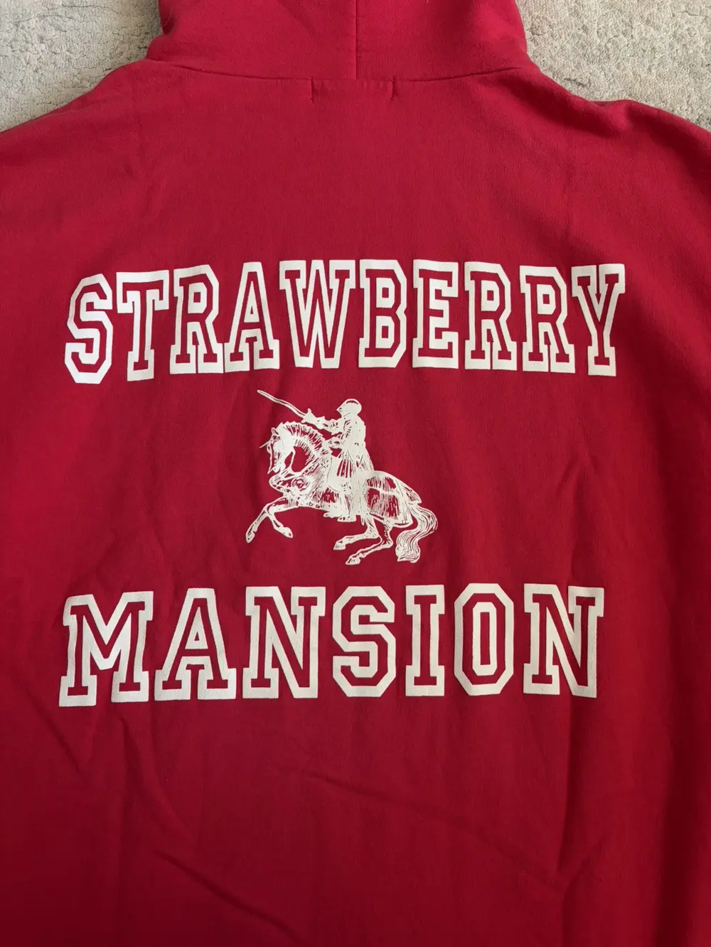 unwanted - Strawberry Mansion Red Hoodie 22x27 - Image 5
