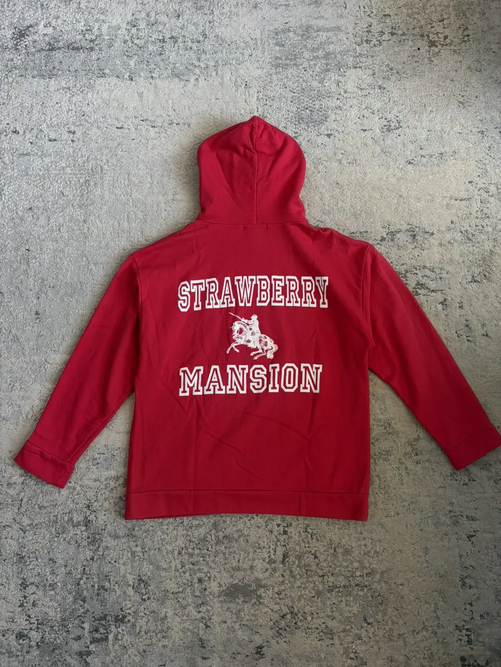 unwanted - Strawberry Mansion Red Hoodie 22x27 - Image 4